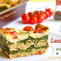 Lasagna cu somon și spanac…