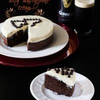 Guinness brownie with mascarpone cream…